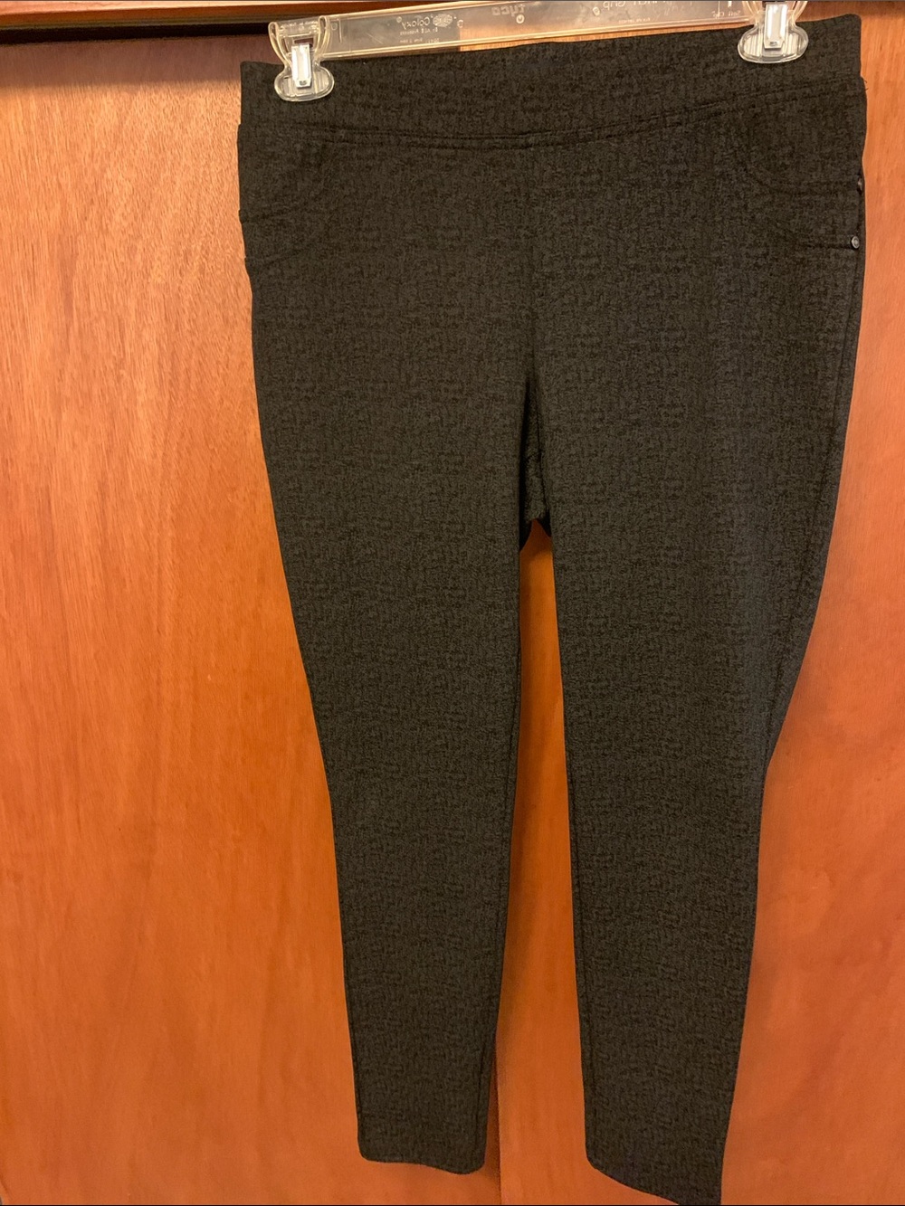Kaari Blue Black Textured Skinny Jeans